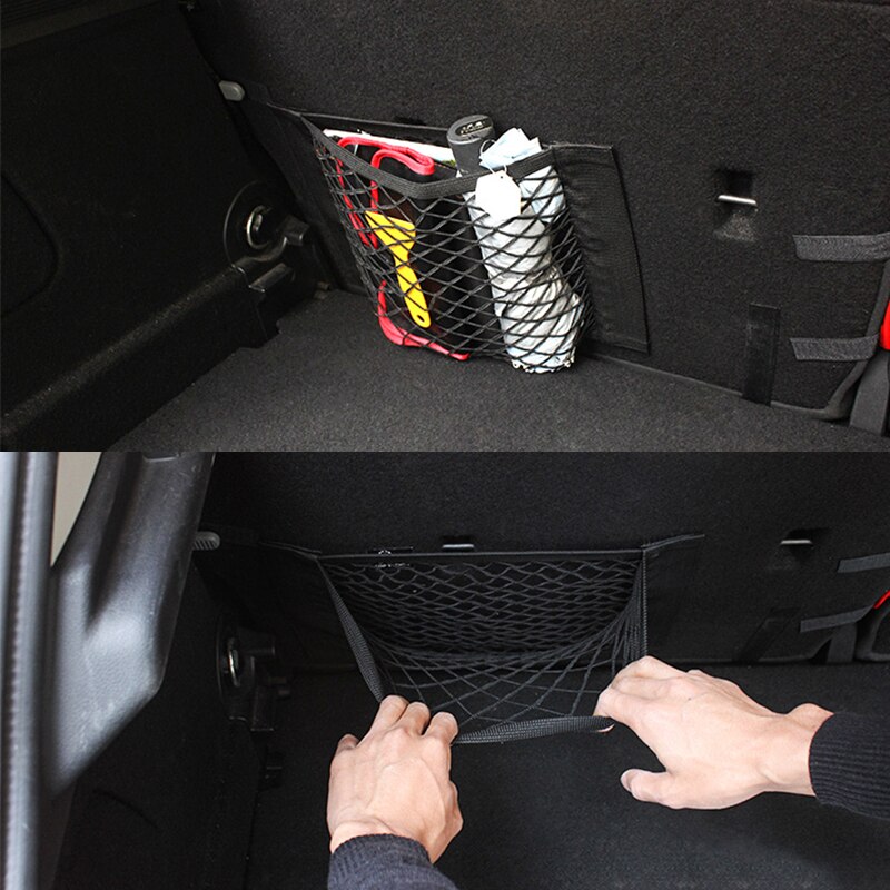 Voiture élastique maille filet sac coffre siège porte rangement support organisateur pour Mini Cooper One JCW R55 R60 F55 F56 accessoires universels