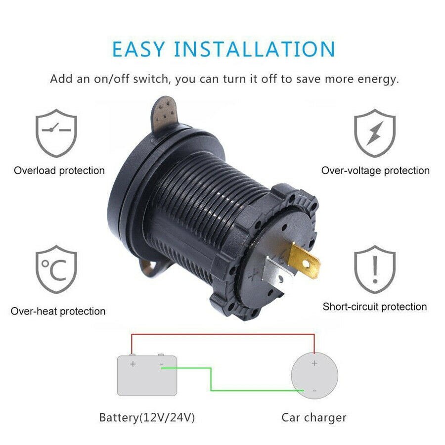 4.2A Dual Ports USB Charger Intelligent Charging Overcharge Protection