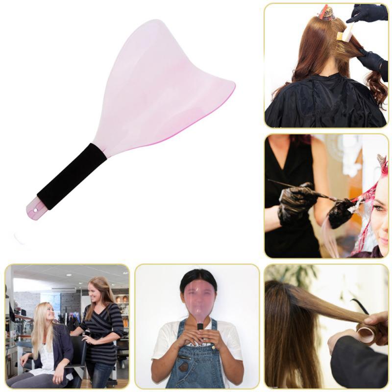 Frisör frisör klippskydd mask klippning hårfärgning salong frisör form ansiktsskydd mask verktyg slumpmässig färg