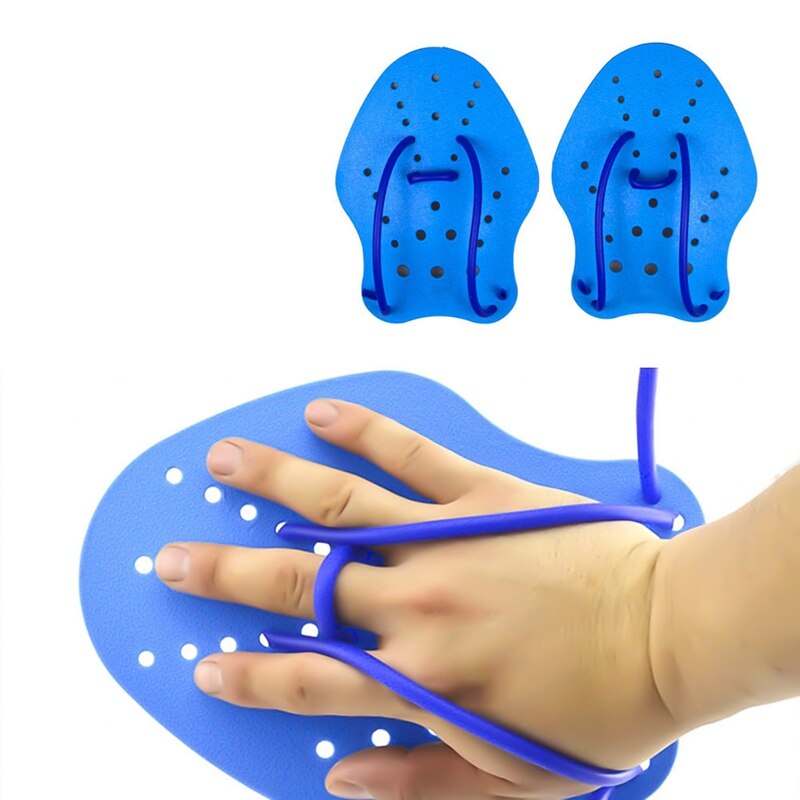 1 par svømmehansker med svømmehud palmer vannski slag treningspadler barn voksne dykkerhansker trening fingerløs