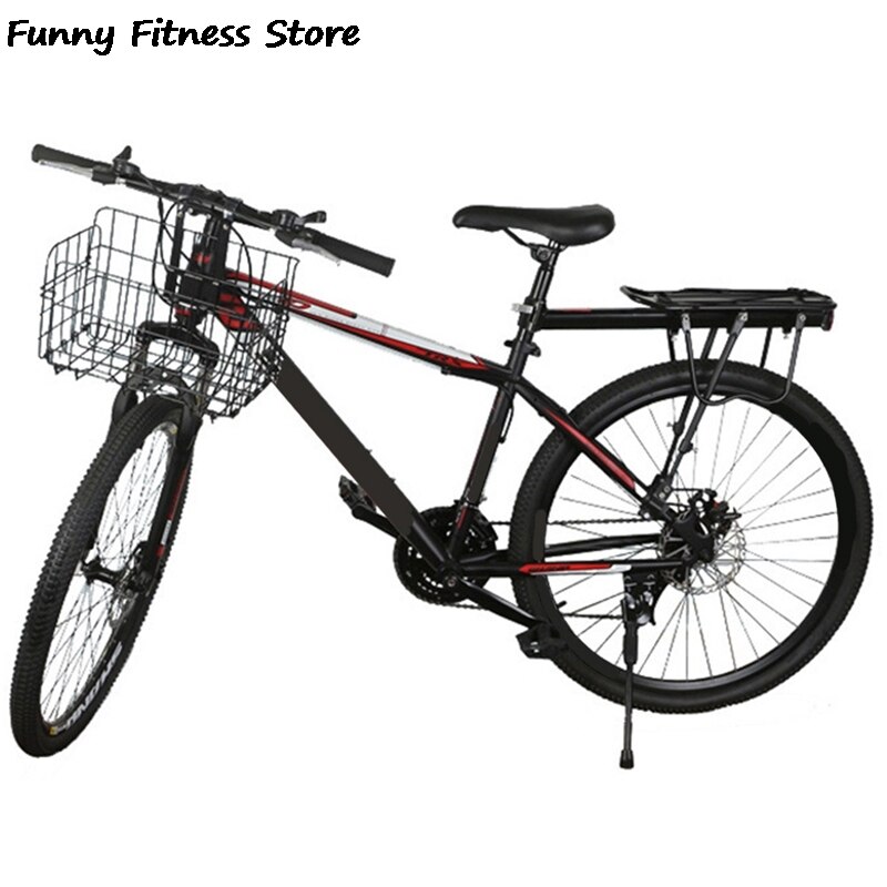 Foldbart trådnet bag bagcykel kurv bjerg taske cykel hængende stål foldekurv tilbehør stor kapacitet