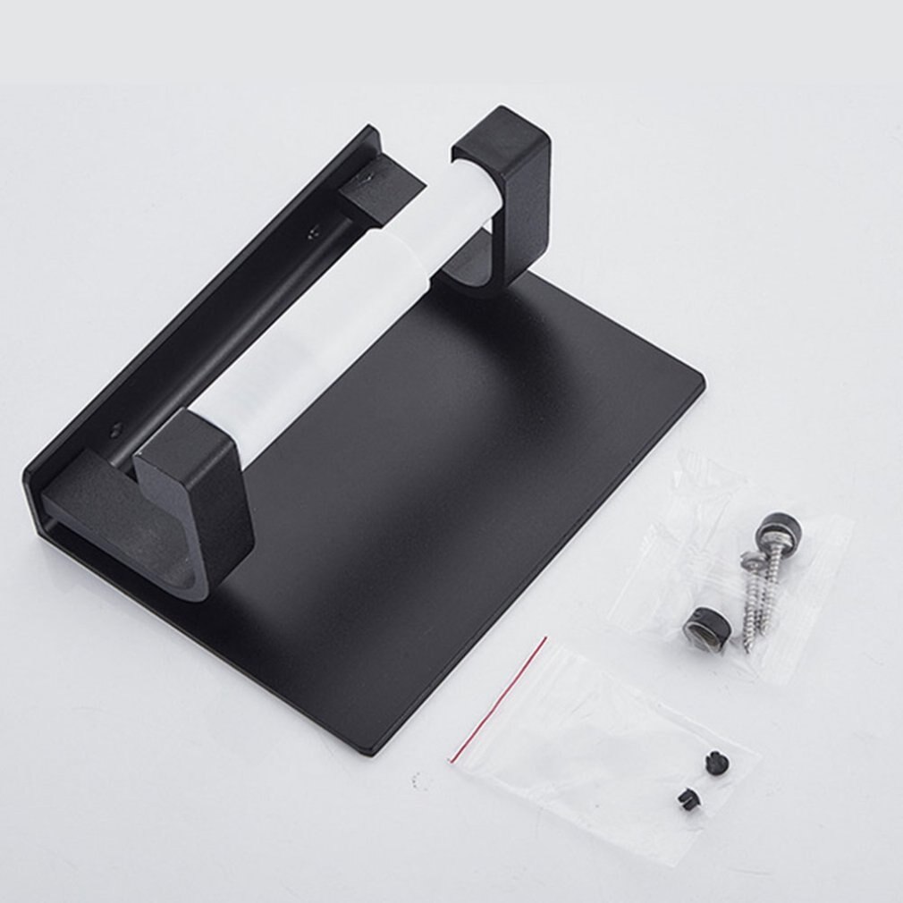 Uitschuifbare toiletrolhouder toiletstandaard aluminiumlegering familiekast handige papierhouder