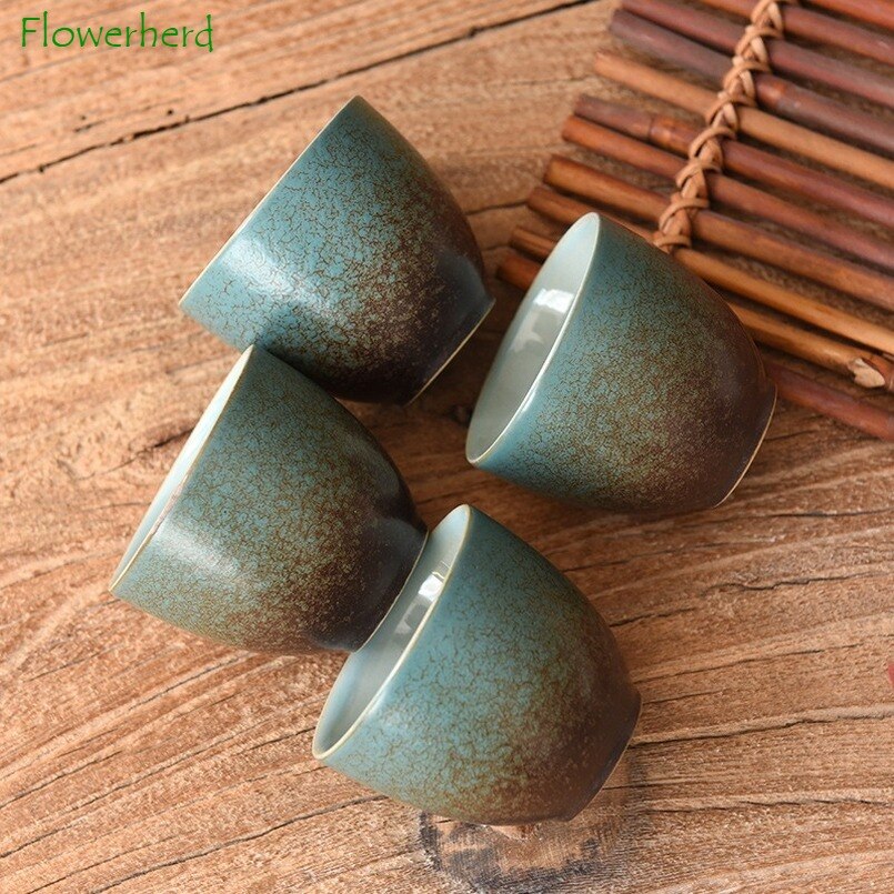 Ceramic Porcelain Tea Cup Teaware Kung Fu Tea Set Teacup Japanese Kiln Changed Tea Cup Set Tea Set Cup Kungfu Tea Set