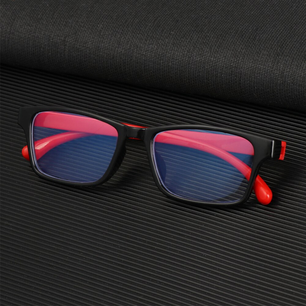 1PC Square Anti-blue Light Glasses for Children Soft Frame Goggle Ultralight Silicone Frame Glasses Kids Eyewear Vision Care