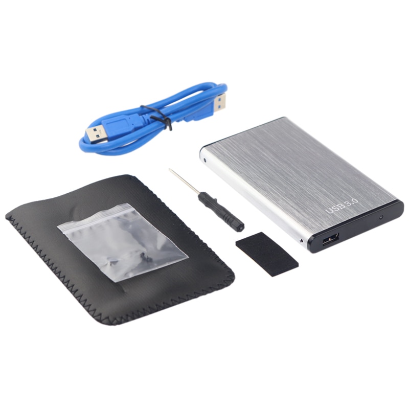 Aluminium Case Usb 3.0 Naar Sata Iii 2.5 "Externe Harde Schijf Behuizing Voor 7Mm En 9.5Mm 2.5 inch Sata Hdd/Ssd