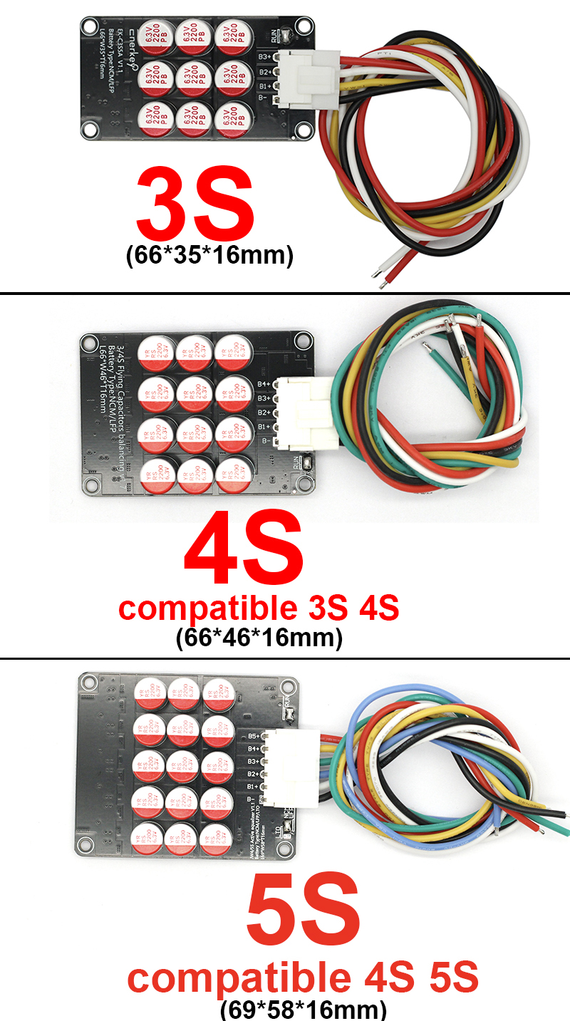 1A 3A 5A 6A Balans Li-ion Lifepo4 LTO Lithiumbatterij Actieve Equalizer Balancer Board Condensator 3S 4S 5S 7S 8S 10S 16S 20S BMS