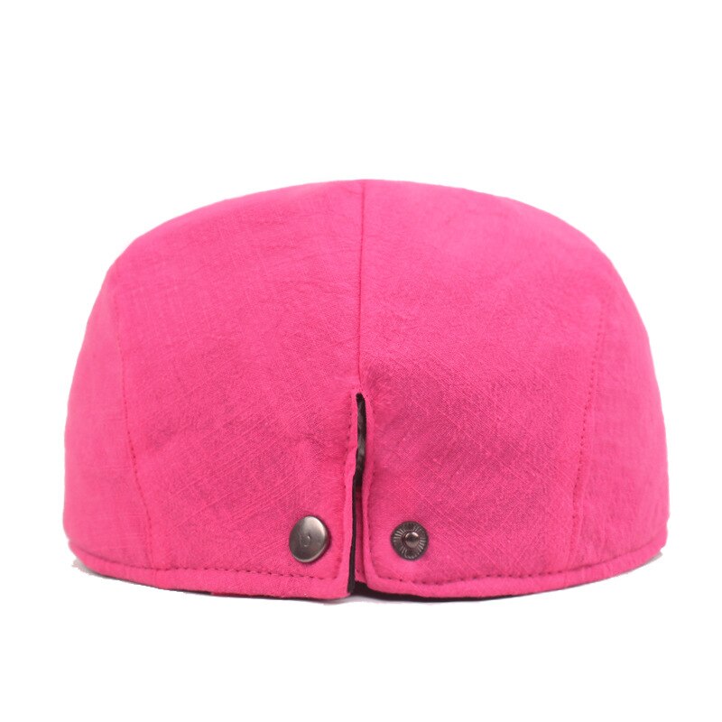 Peaky Blinders-boina clásica de verano para mujer, gorro deportivo francés, color amarillo sólido, plano, para otoño