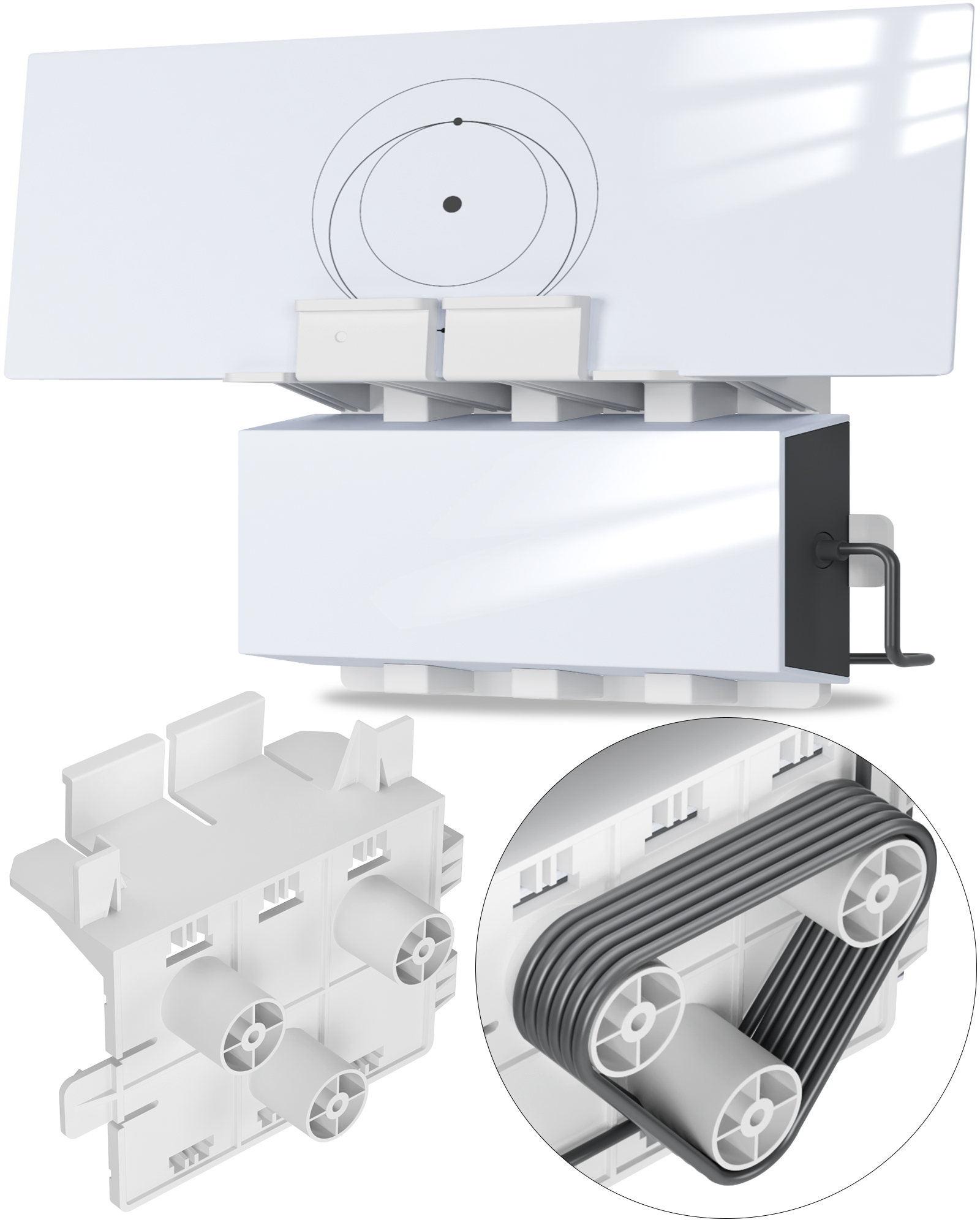Starlink Gen 3 Mount bracket, All in One Starlink Standard V3 Mesh Router and Starlink Gen 3 Power Supply Mounting Kit: Default Title