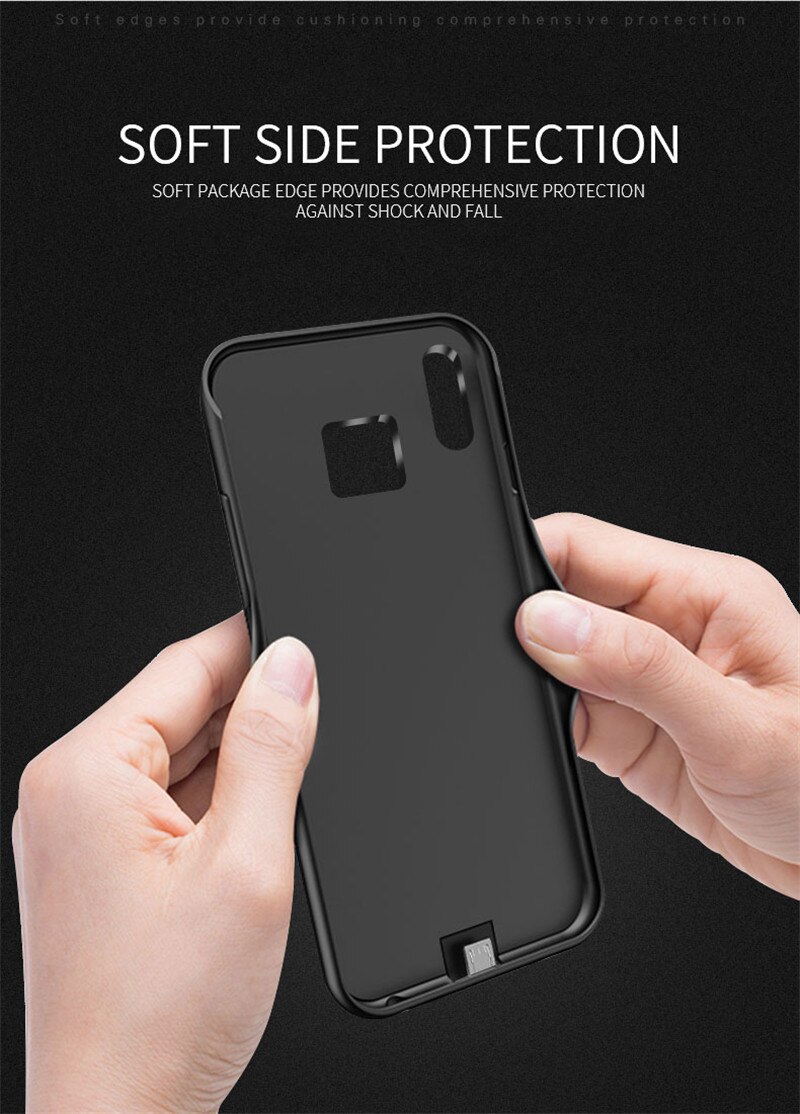Externe Power Bank Batterij Oplader Gevallen Voor Huawei P20 Lite Batterij Case Draagbare Batterij Opladen Case Voor Huawei P20 Lite