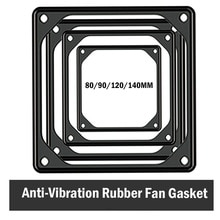 Joint en caoutchouc Anti-Vibration pour ventilateur PC, 10 pièces, en Silicone, absorption de bruit, 80mm, 92mm, 120mm, 140mm