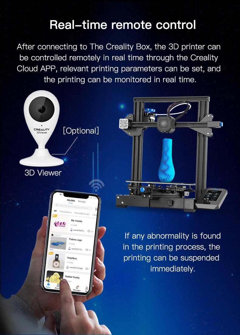 Creality Wifi Box Creality 3D Printer Upgrade Onderdelen Wifi Cloud Doos 21 Dagen Levering 21 Dagen Levering 21 Dagen Levering