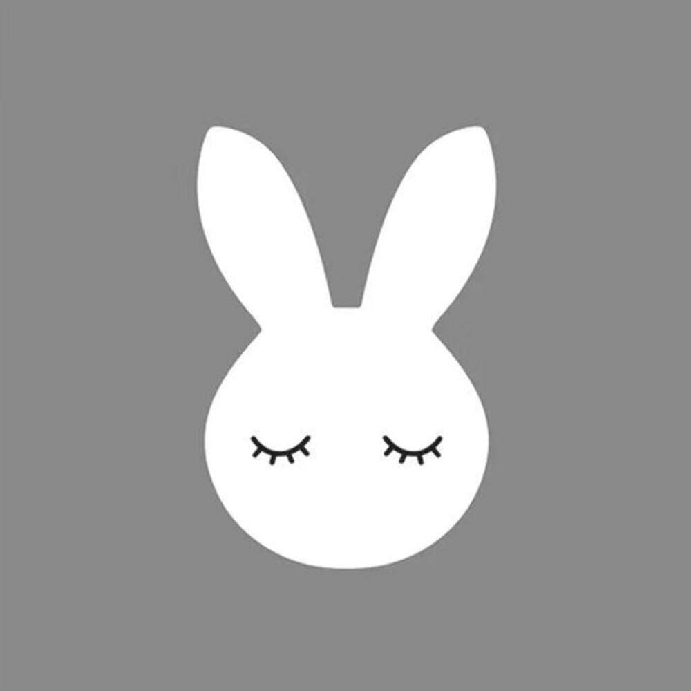 Adesivi murali in legno nuvole di coniglio decorativo bambini bambini telecamera da letto per bambini pannello in legno adesivo murale soggiorno decorazione domestica: 4