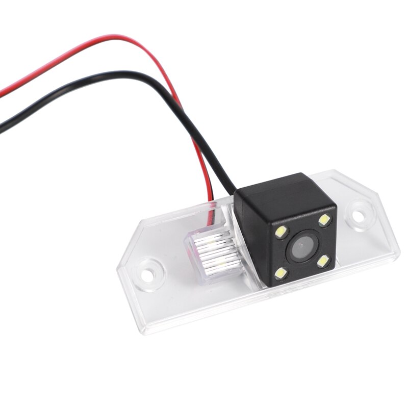 DC12V Wit Plastic IP68 Waterdichte Auto Achteruitrijcamera Parking Camera 658X462 4 Led Achteruitrijcamera, voor Ford Focus Sedan