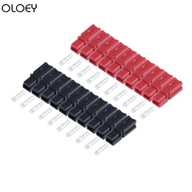 20 X Black & Red POWER POLE 30AMP ELECTRICAL CONNECTOR PLUG, GOLF TROLLEY, MOBILITY For Anderson Powerpole