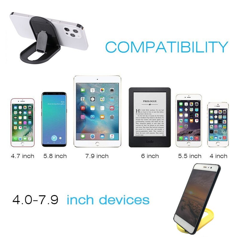 5 Color Universal Foldable Desktop Phone Holder Stand Portable Plastic Mount Stand For iPhone Mobile Phone Tablet Desktop Holder