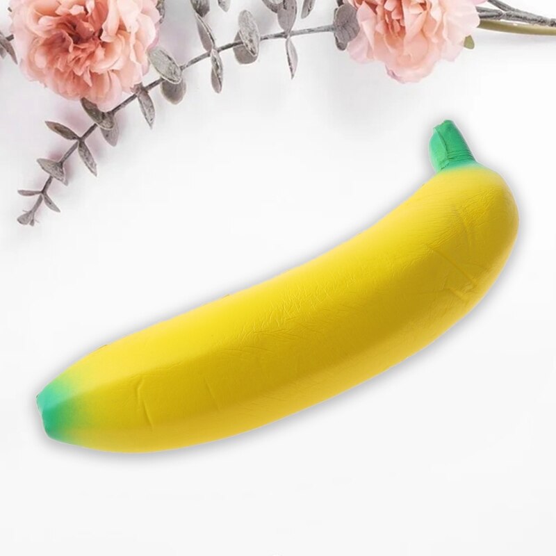18CM Simulation Banana Squishy Toy Slow Rising Squeeze Stress Decompression Doll 97BD