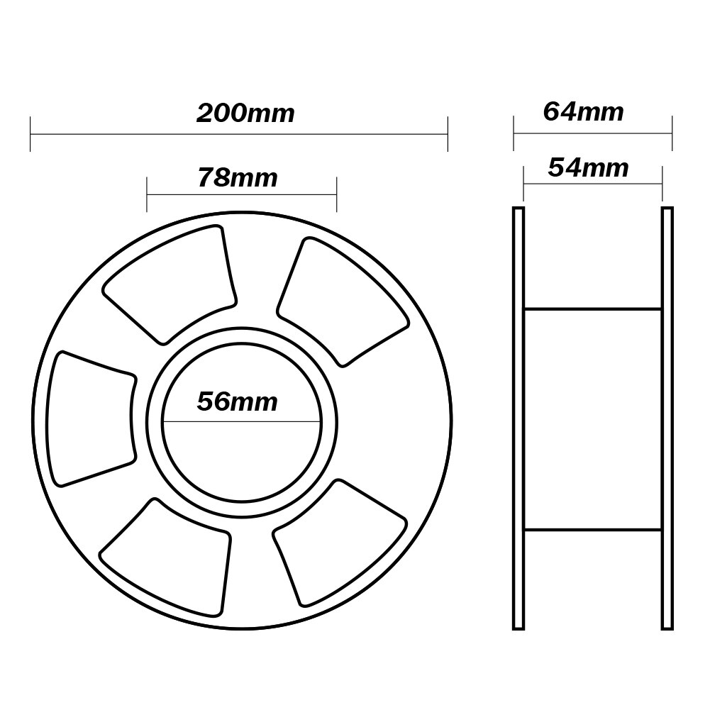 1.75mm petg-filament, het beste voor het printen van lampenhangers 100%  petg-filament zonder bubbels 3d printerfilament 1kg/2.2 lbs met spoel
