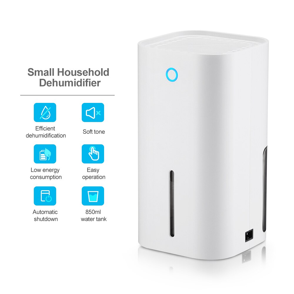 300ml Home Dehumidifier Bedroom Basement Dryer Electronic Silent Dehumidifier Mini Small Home Air Dehumidification Equipment