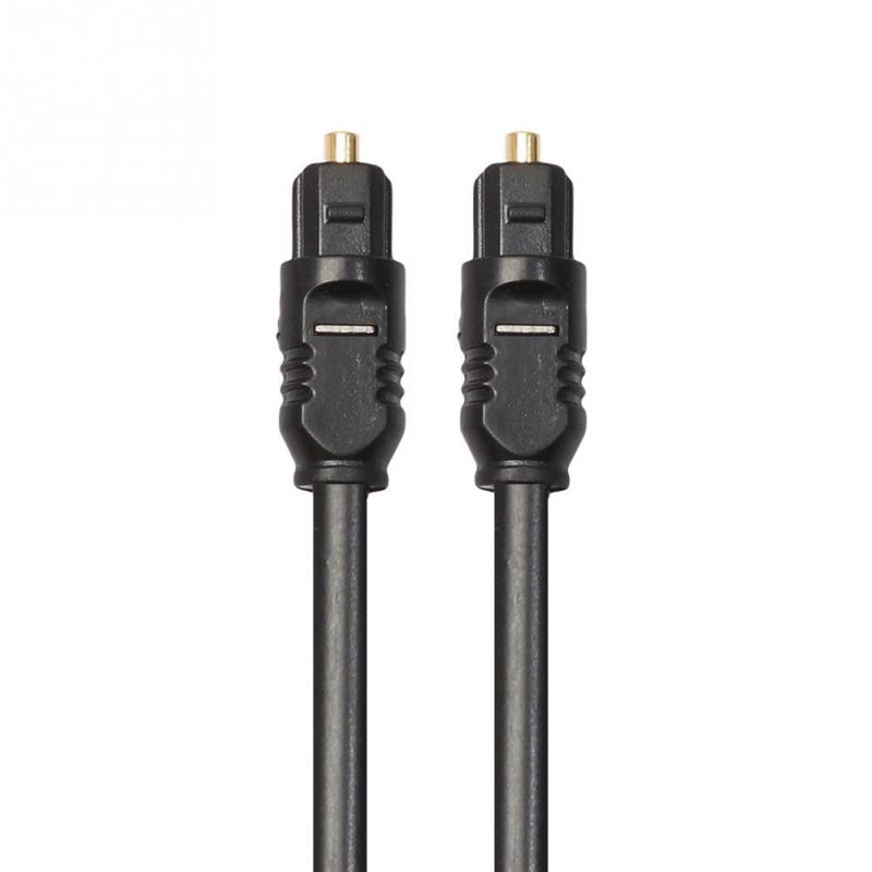 Cable de Audio óptico Digital para Toslink chapado en oro 1m 1,5 m 2m 3/5m 10m 15m 20m SPDIF MD DVD Cable chapado en oro de # 2
