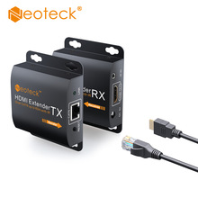 Neoteck 1080P 60m HDMI Extenders HDMI Repeater Over Kat 6 Kat 7 Ethernet Kabels Met IR Functie Rj45 zender TX/RX Extender