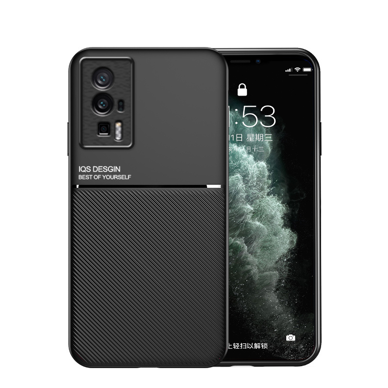 För xiaomi poco  f5 pro 5g fodral läder bilmagnetiskt hållare fodral pocof 5 poxo poco little  f5 f 5 pro 5g silikon stötsäkert skal