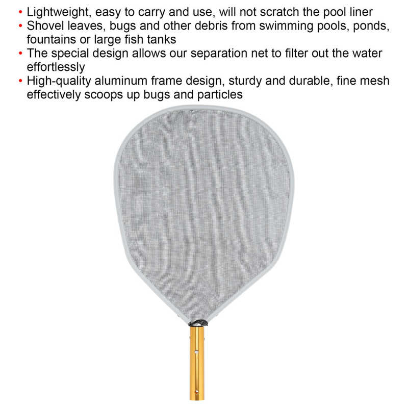 Leaf Skimmer Net Multipurpose Pool Skimmer Net Swimming Pool Cleaner Net for Swimming Pools for Large Fish Tanks for Fountains