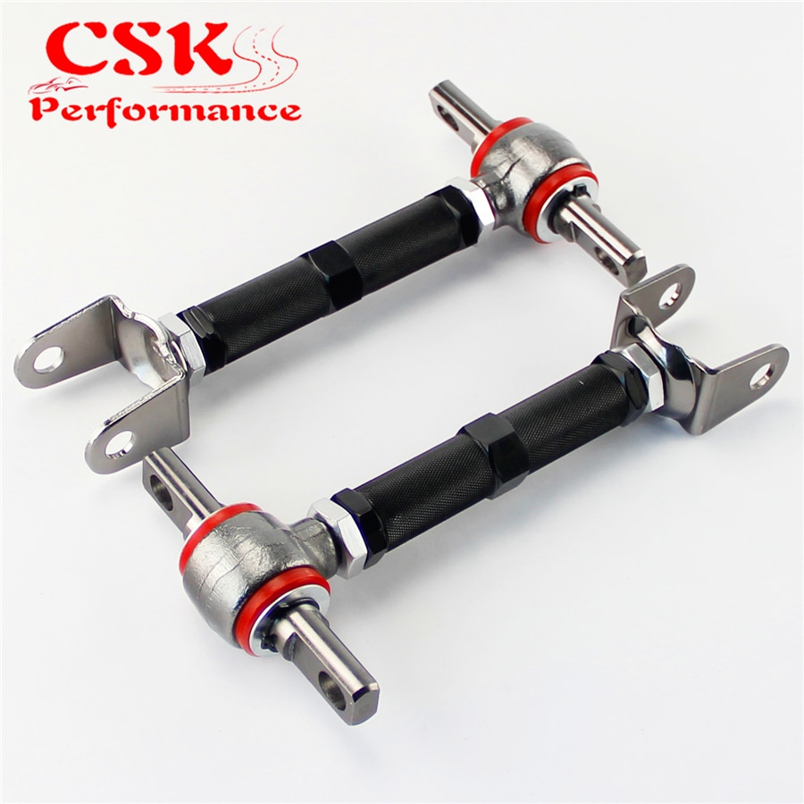 2pcs Rear Camber Control Arm Kit For 01-05 Civic EM EP3/02-06 Acura RSX DC5 BK