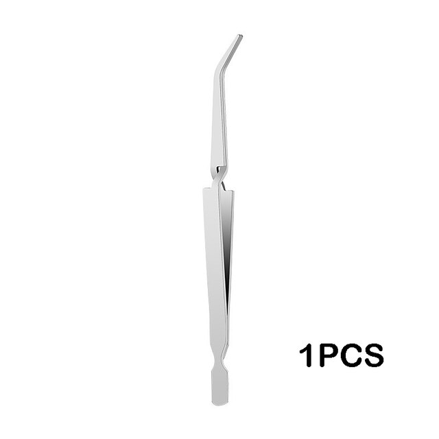 Stainless Steel Multi-Function Nail Clip Shaping Tweezers C Curve Nail Pinching Clips Nails Art Pinching Tool Clip: 01
