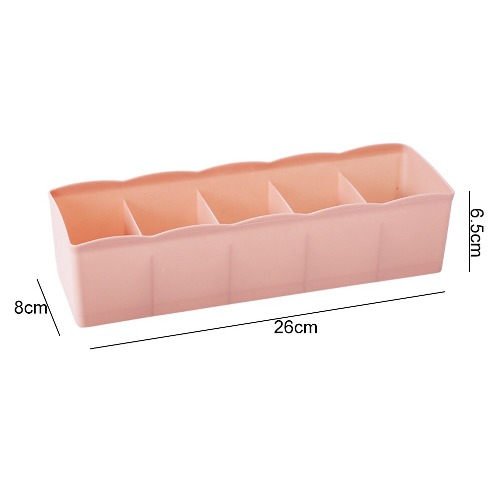5 vakken opbergdozen voor ondergoed en sokken, organizer voor dames en meisjes, sokkenkast organizer, opbergdoos voor thuis of in de kamer.
