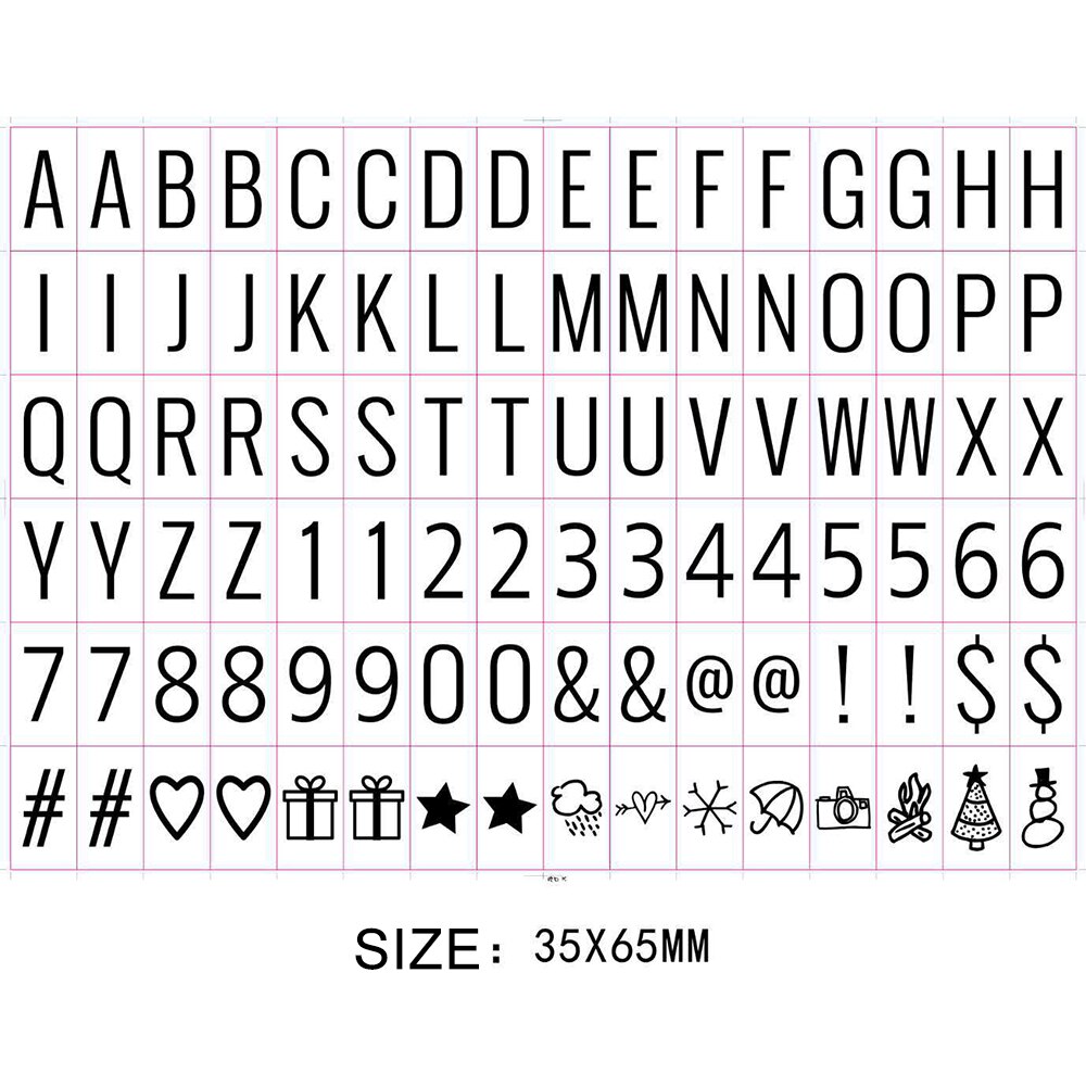 1 Set 96pcs Colorful Black Letter Cards for A4 A5 A6 light box: Black Cards for A6