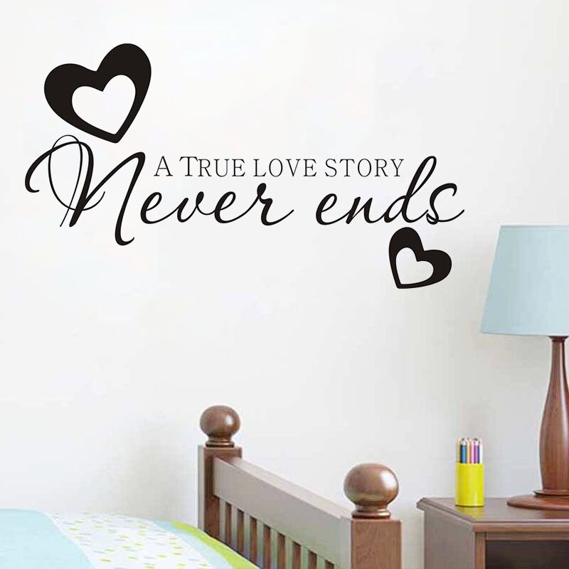 Sentence Letter Stickers English Alphabet Wall Sticker Modern Wall Decals Quotes Removable Self-Adhesive PVC Stickers Wallpaper