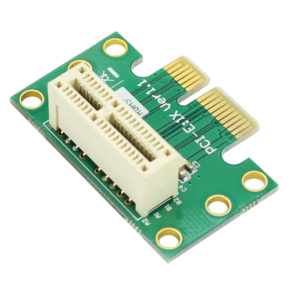 XT-XINTE PCI-E 1X PCI-Express Riser Card 36Pin 90 Degree Adapter Card for Computer 1U/2U Server Chassis Mini Expansion Card