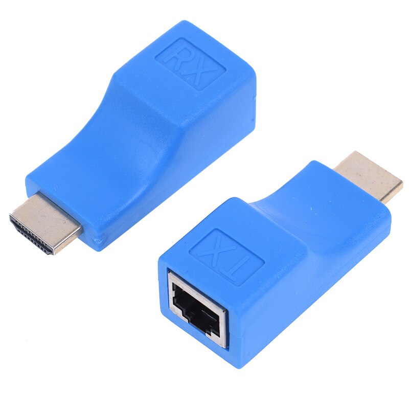 2Pcs 1080P Hdmi Extender Rj45 Over Cat 5e/6 Netwerk Lan Ethernet Versterker