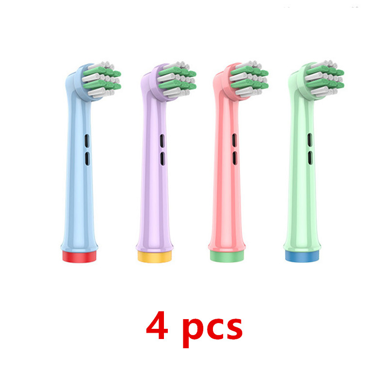 4/8 Stuks Kinderen Elektrische Tandenborstel Hoofd Voor Oral B Elektrische Tandenborstel Vervangende Opzetborstels Tandenborstel Hygiëne Schoon Brus: Goud