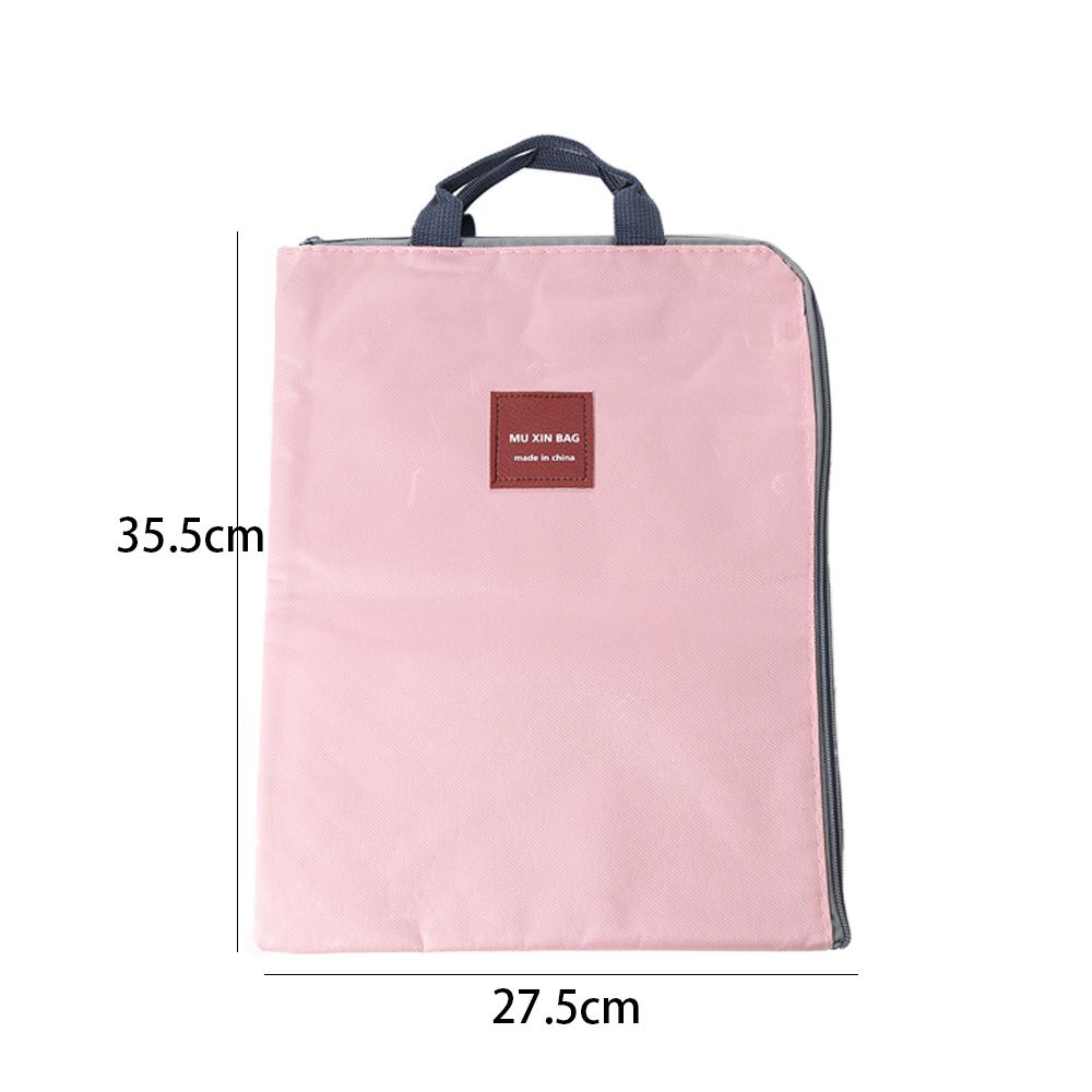 Large Zipper Canvas Organizer Bag A4 Size File Pocket File Bag File Folder Document Bag Briefcase