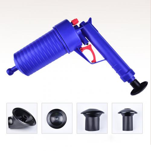 1PC High Pressure Air Drain Blaster Toilets Tool Cleaner Sewer Filter Sink Pipe Dredge Plunger Hair Remove Kitchen Cleaner Kit: Default Title