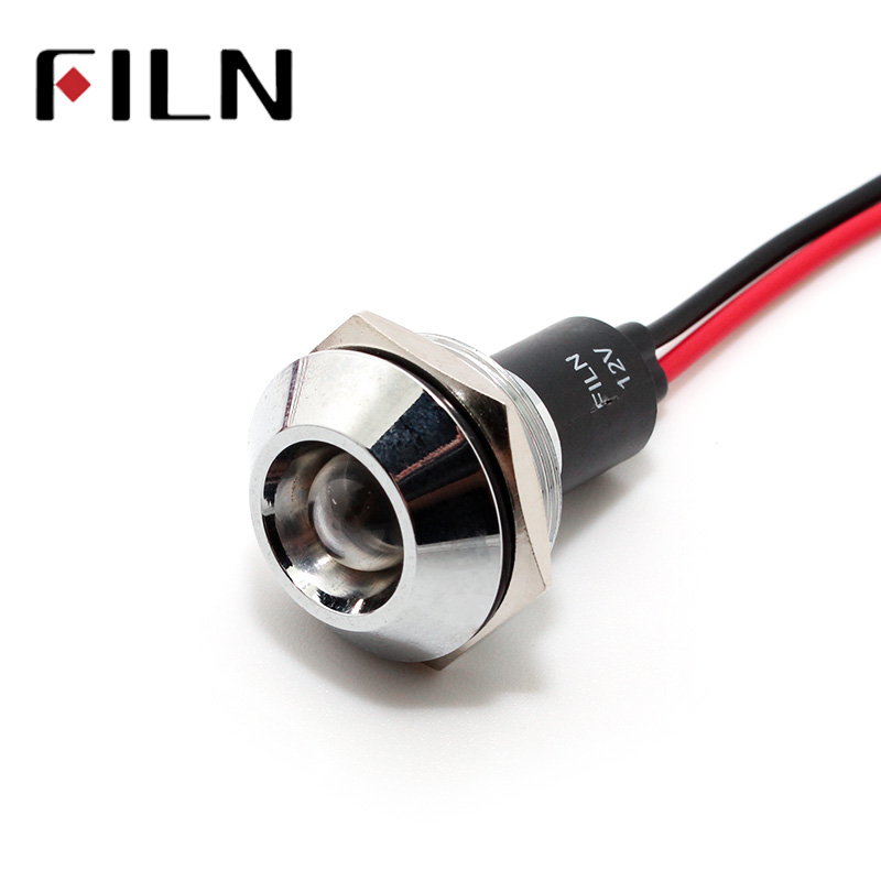 22mm LED Metal Indicator warning Light Signal Lamp 3V 5V 6V 9V 12V 24V 110V 220V Red Yellow Blue Green White Pilot