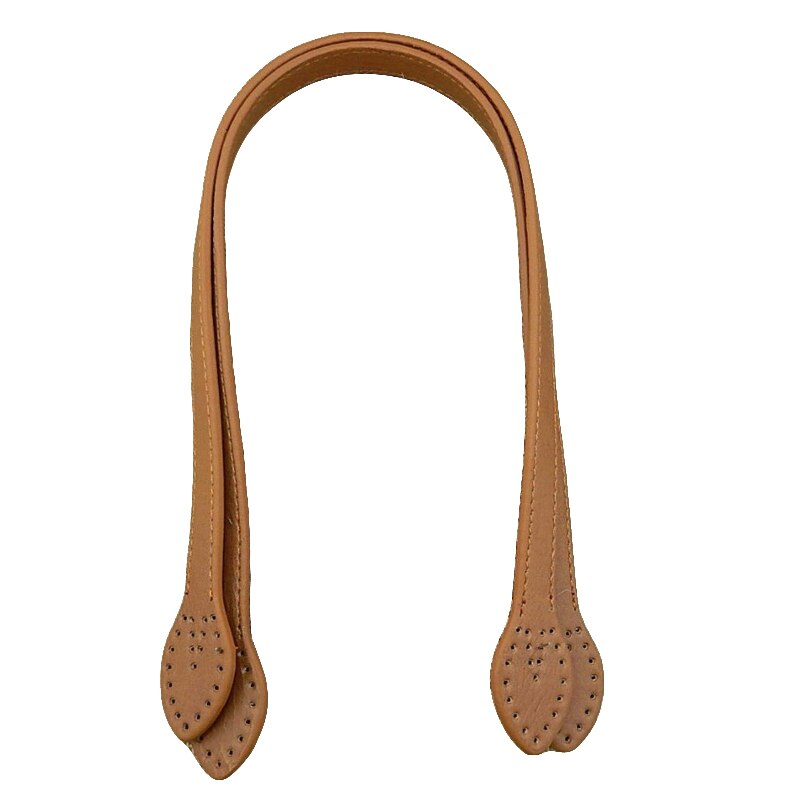 PU Leather Handles Durable Shoulder Bags Detachable Belt Women Leaf Handle Straps DIY Handmade Replacement Handbag Strap 2*61cm: Tan