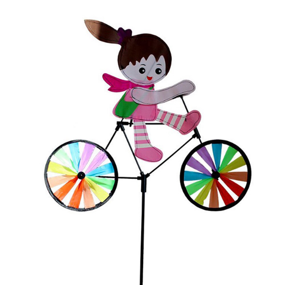 Pinwheel Plastic Garden Beautiful Color Random Yard Outdoor Windmill 3D