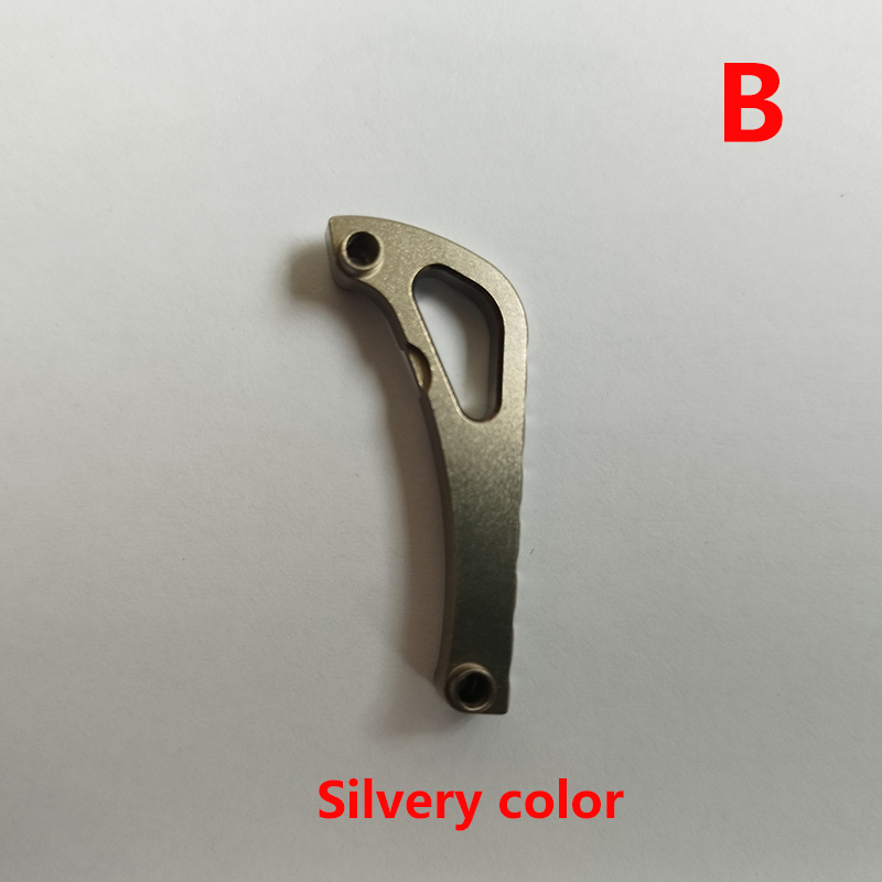 CNC Titanium Made 6 Colors Knife Integrated Backspacer Back Spacer With Axle for Benchmade Bugout 535 Knives Spine Keel Liners: Silver