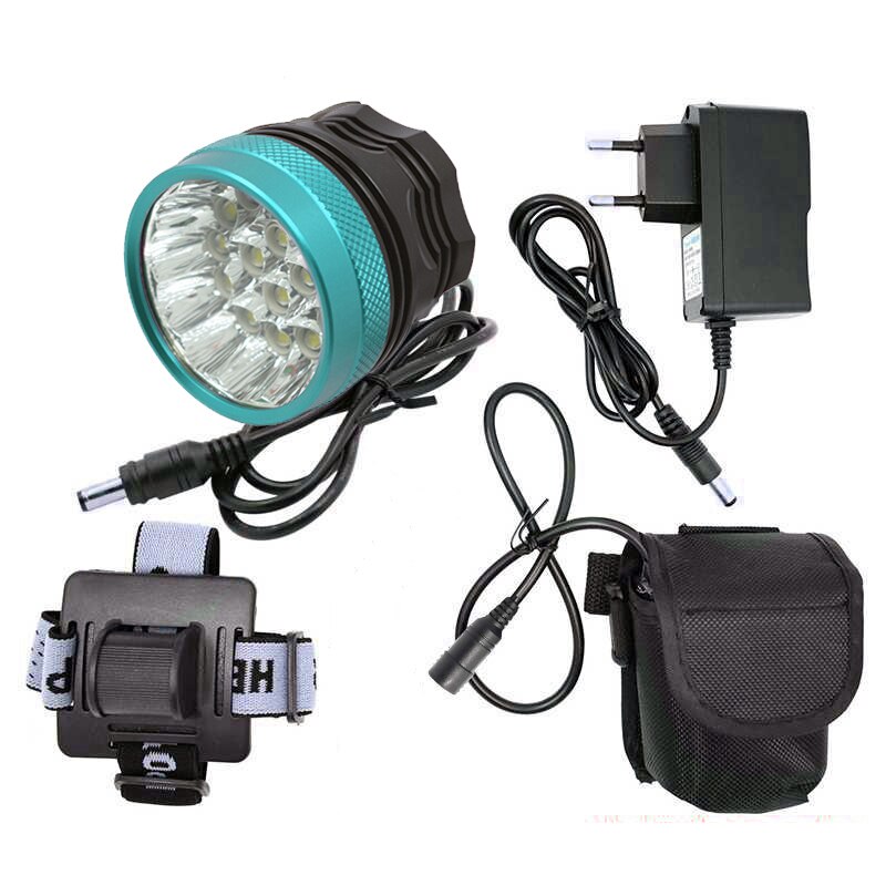 Super Helle Fahrrad Licht 40000lm 16 * XML-T6 Fahrrad Vorderseite Licht LED Lampe 3 Modi Scheinwerfer draussen Radfahren lampe Fahrrad zubehör: Rosa