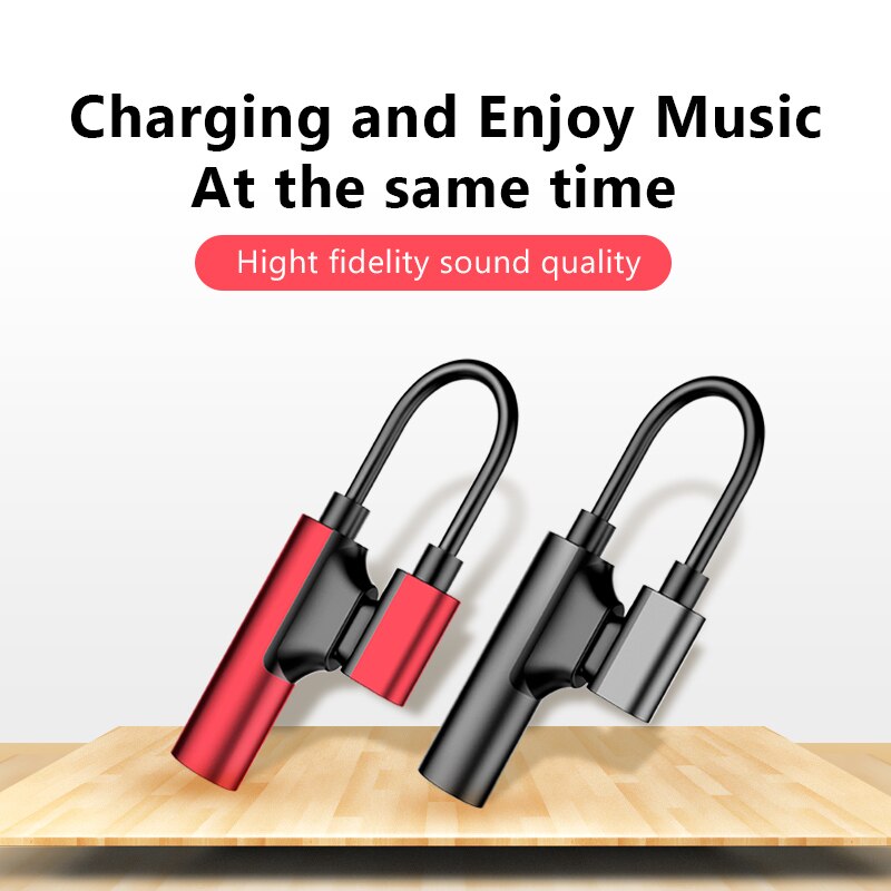 ! ACCEZZ Voor Apple 3.5mm Koptelefoon Adapter Voor iphone X 8 7 Plus XS MAX XR Luisteren Opladen Jack Connector AUX Splitter Kabel