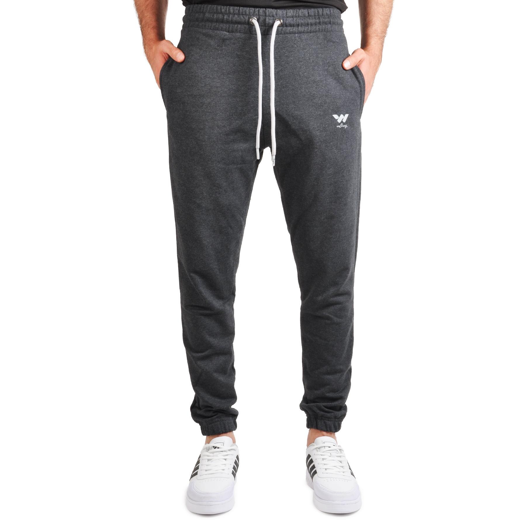 Loopbrug W-010 Antraciet Mannen Slim Fit Joggingbroek