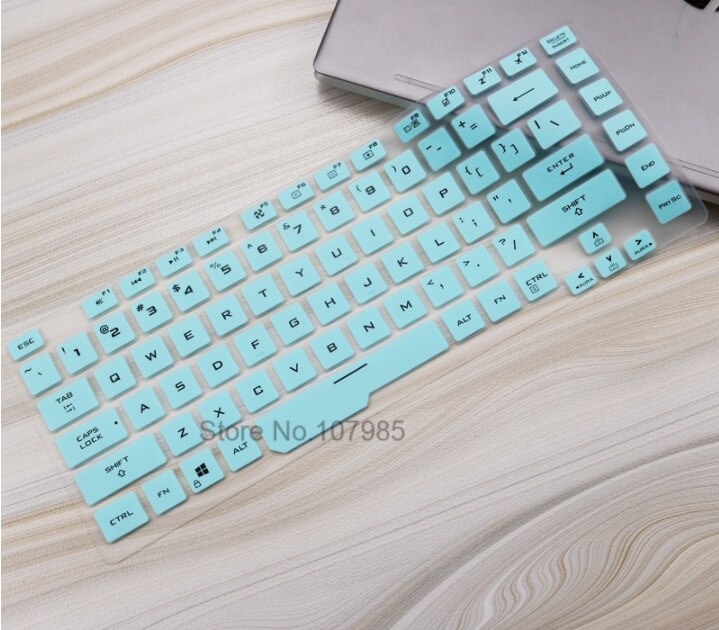 For ASUS ROG Strix G G531 15 G531G G531GD G531GU G531GT G531GW 15.6 inch Silicone Notebook Laptop Keyboard Cover Protector Skin: Skyblue