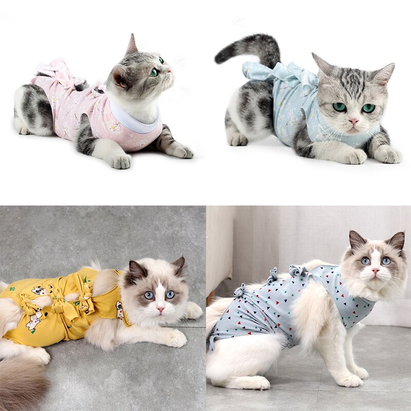 Trajes de recuperación quirúrgica para gato, ropa de recuperación para heridas, camisa de perro después de la cirugía, traje de recuperación de destete, ropa para mascotas