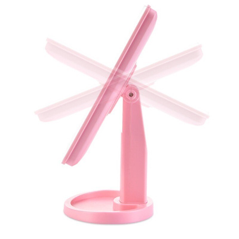 360 Degrees Rotation Makeup Mirror Adjustab LED Touch Screen 10X Table Desktop Makeup led mirror Batteries Use 22 Lights Vanity