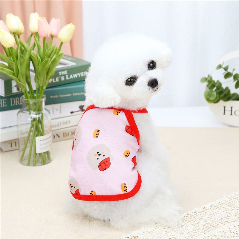 Thin Pet Dog Vest Summer Small Dogs Puppy Clothes Pugs Suspenders Vest Shirs Chihuahua Teddy Yorkshire Poodie Pomeranian Bichon