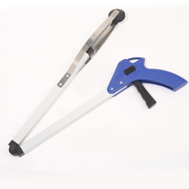 Folding Household Garbage Picker Alloy Trash Grabber Waste Leaves Pick Cleaning Up Clip Garden Tool