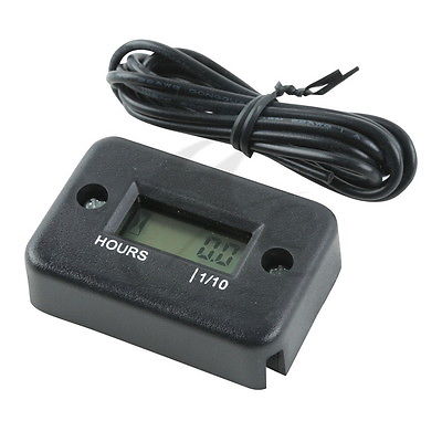 Motorcycle Waterproof Digital Engine Hour Meter For Boat ATV Bikes Honda Yamaha Kawasaki