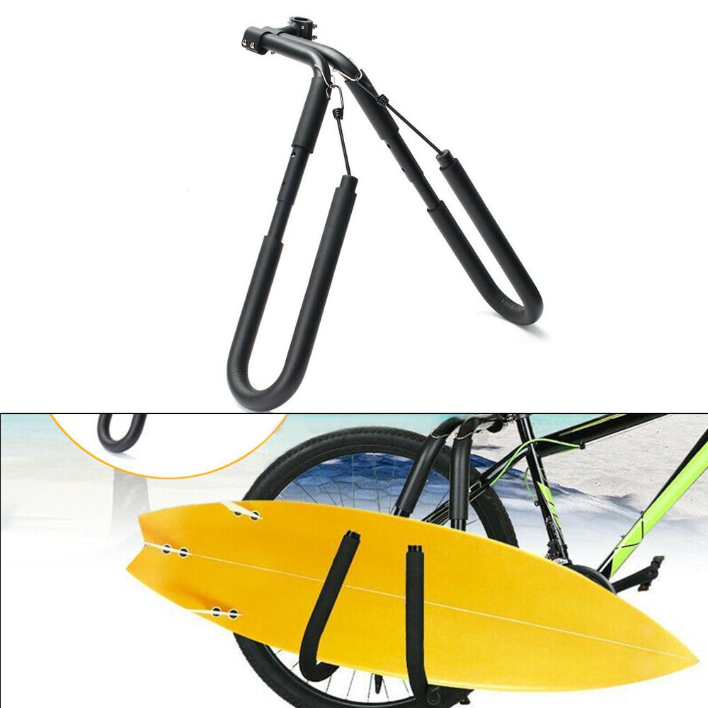 Sykkel surfebrett stativ surfebrett sykler bærer stativ kiteboard holder surfing bærer montere til setestolper sykkelstativ tilbehør